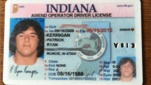 Indiana Fake Driver License